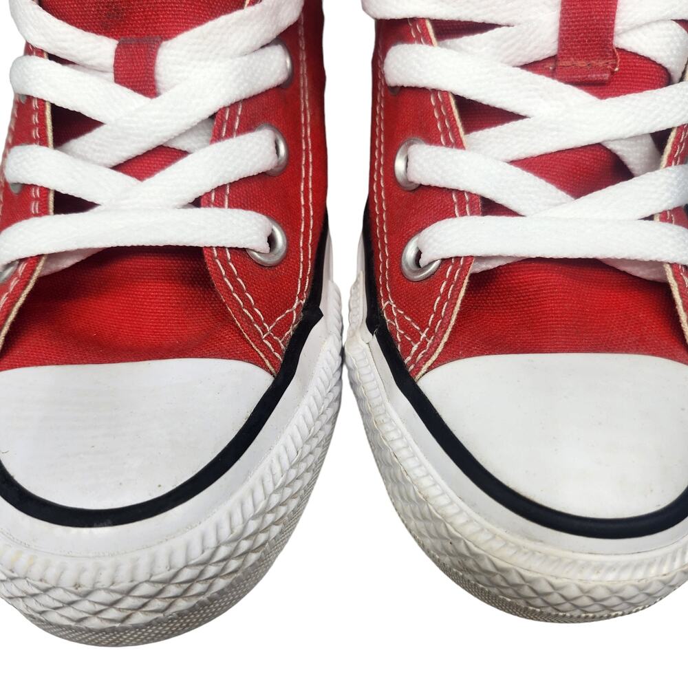 Converse All Star Shoes Womens 6 Red White Solid Low Top Comfy Sneakers Low Top - Picture 5 of 11